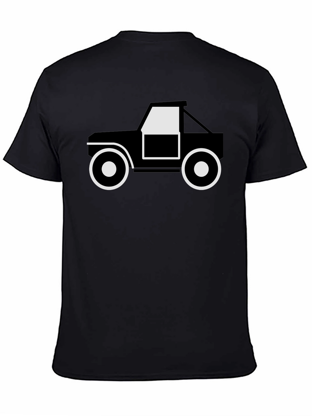 Black Graphic Tee - Off-Road Truck Design