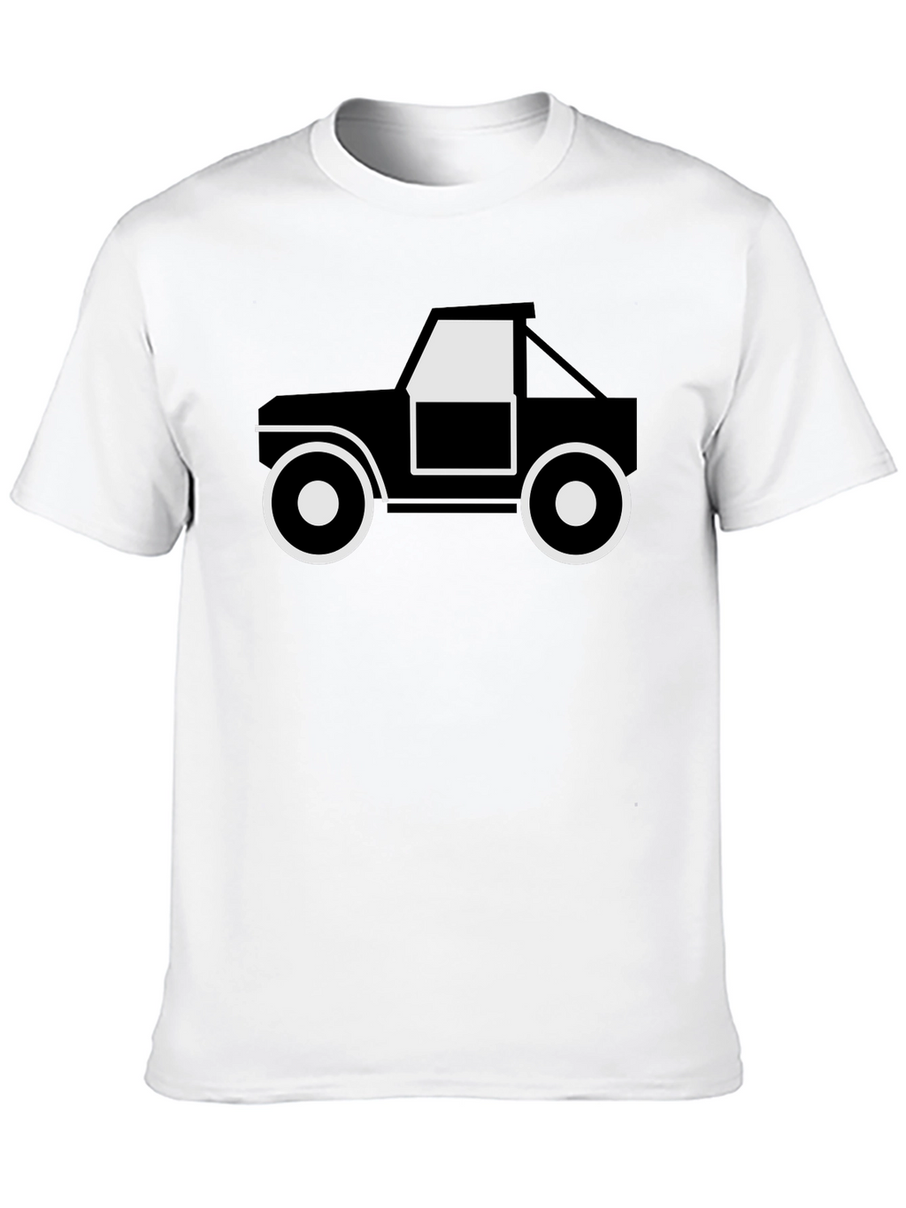 Black Graphic Tee - Off-Road Truck Design