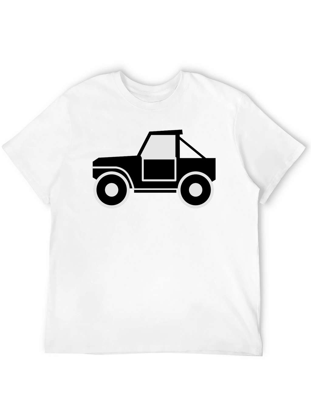 Black Graphic Tee - Off-Road Truck Design