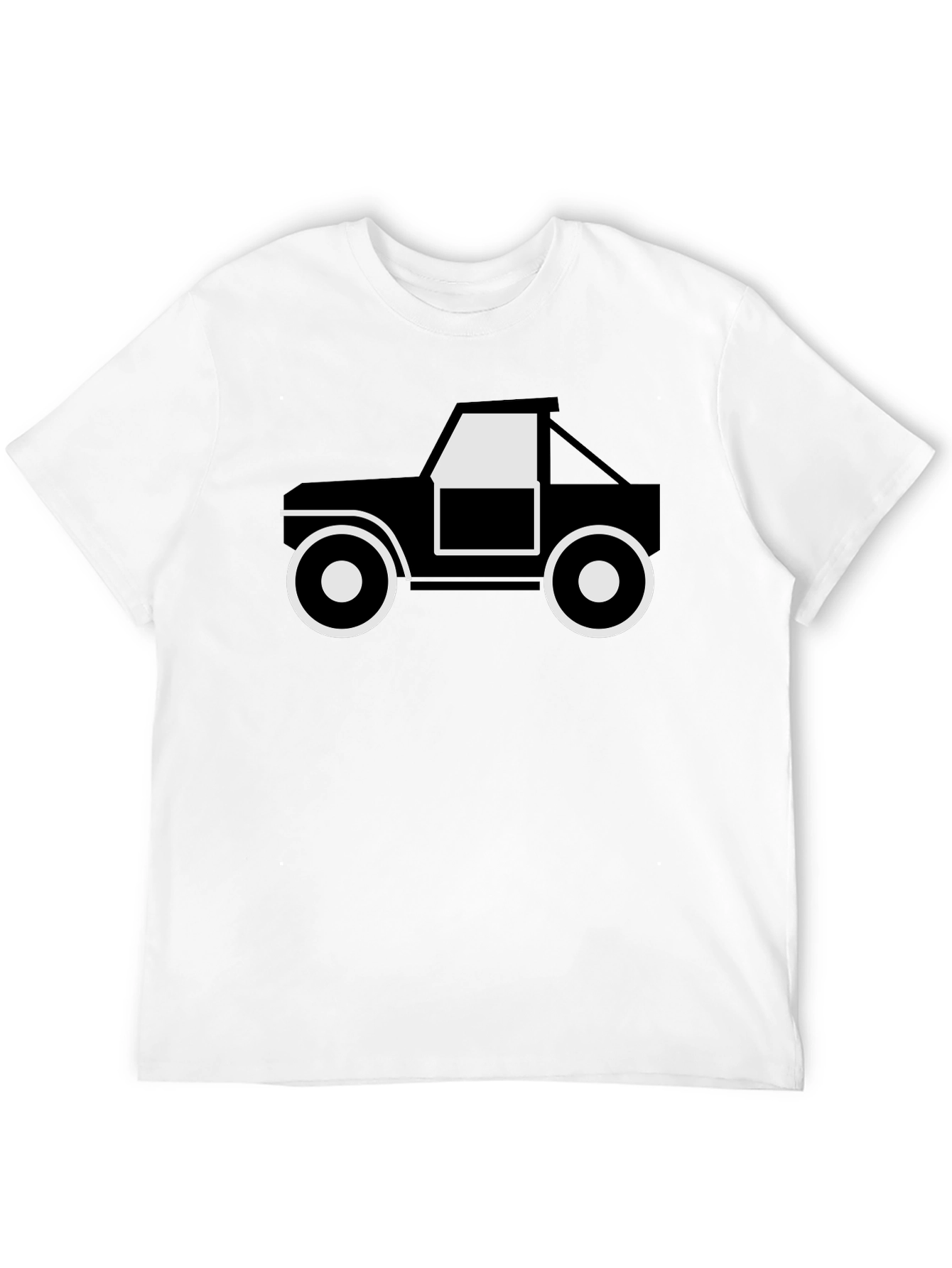 Black Graphic Tee - Off-Road Truck Design