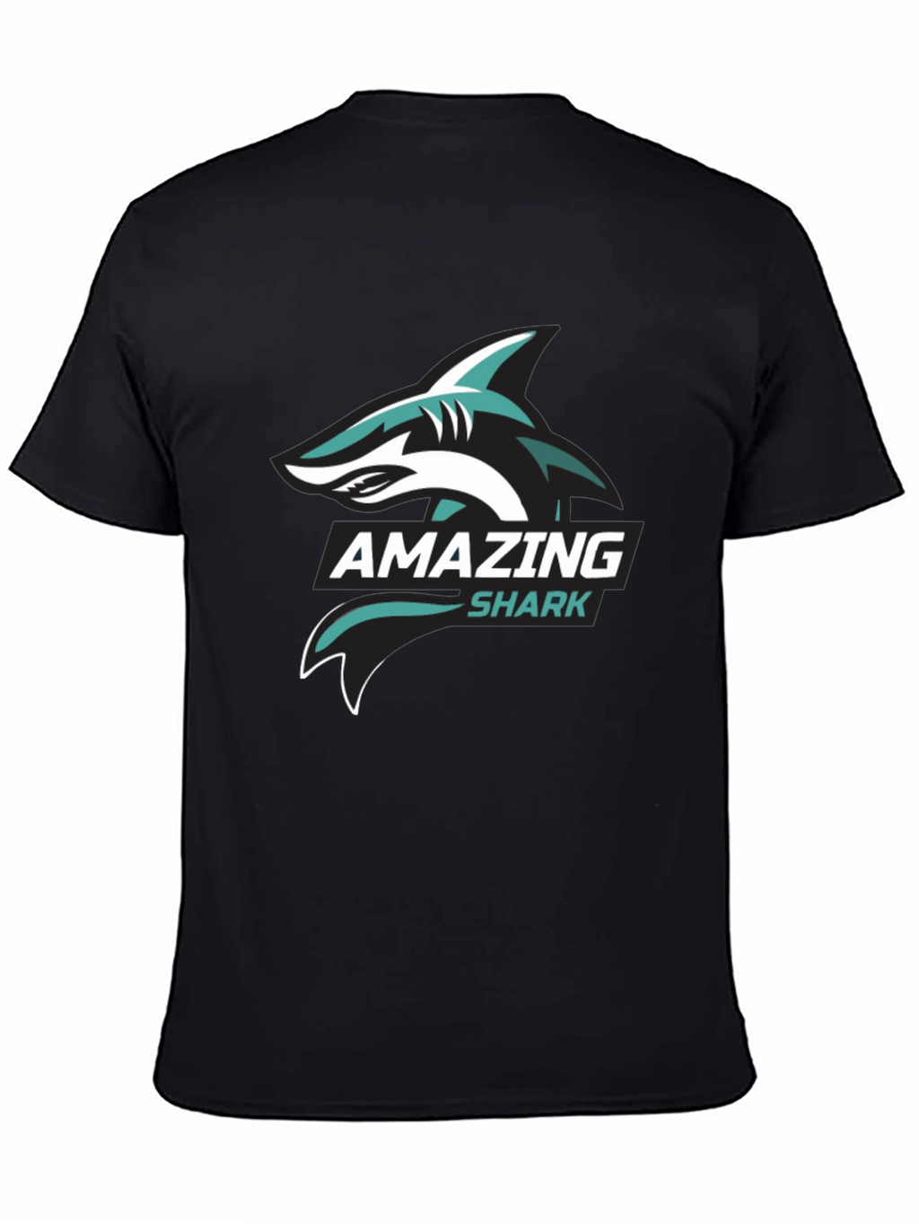 Amazing Shark Graphic Tee - Stylish Black T-Shirt