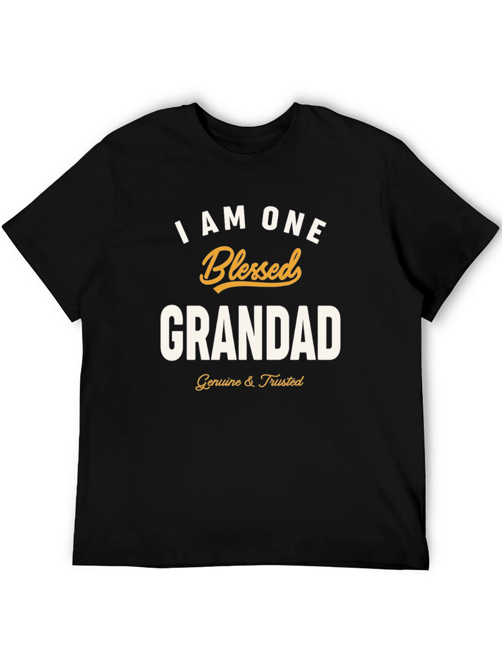 Blessed Grandad T-Shirt - Black Graphic Tee