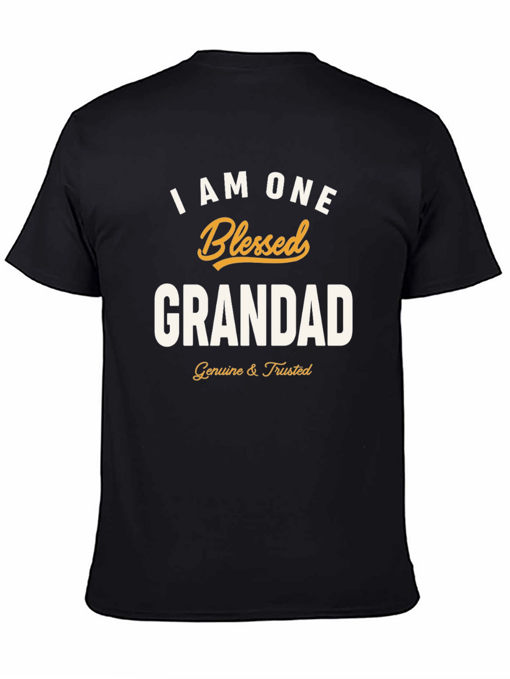 Blessed Grandad T-Shirt - Black Graphic Tee