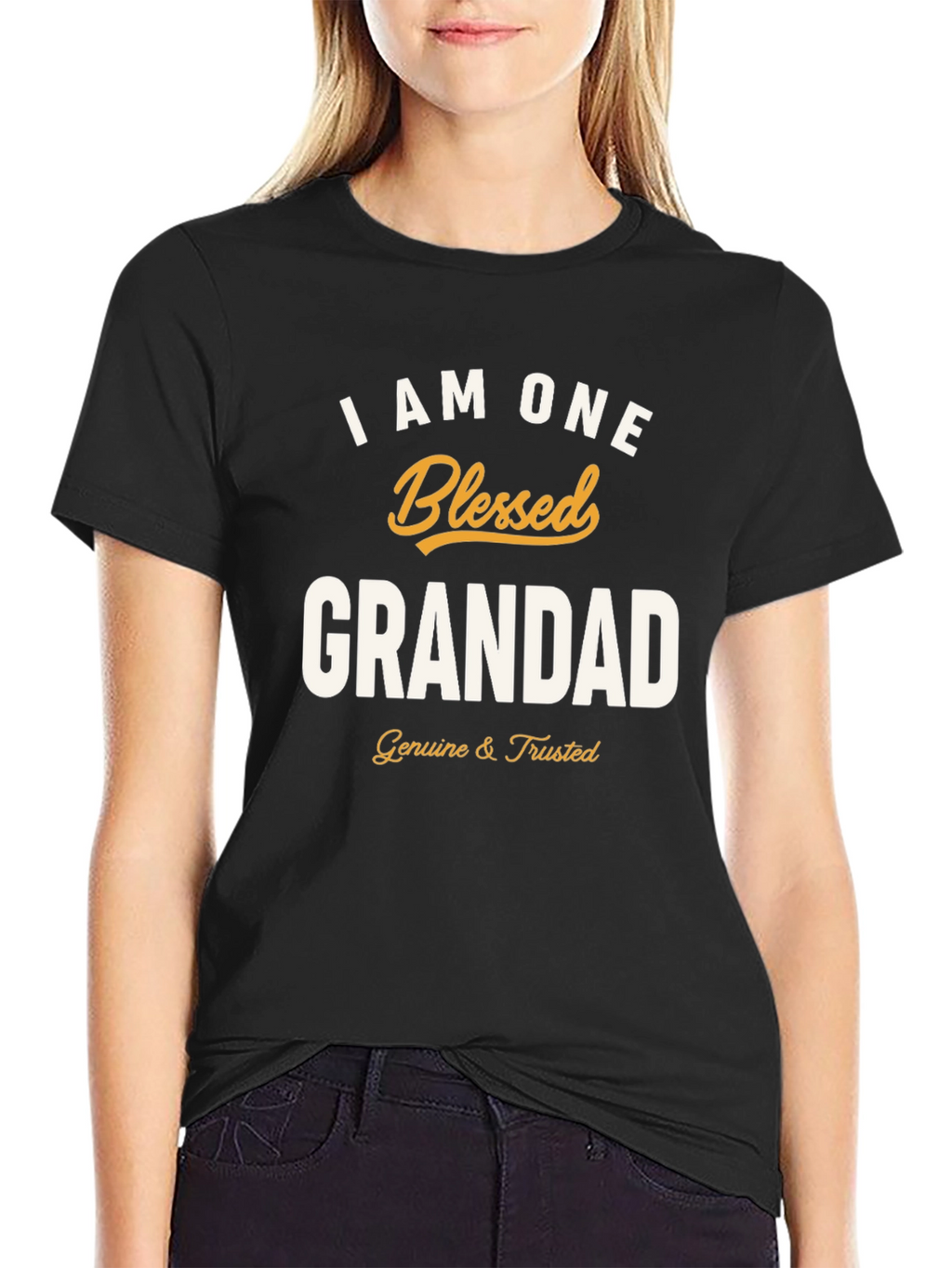 Blessed Grandad T-Shirt - Black Graphic Tee