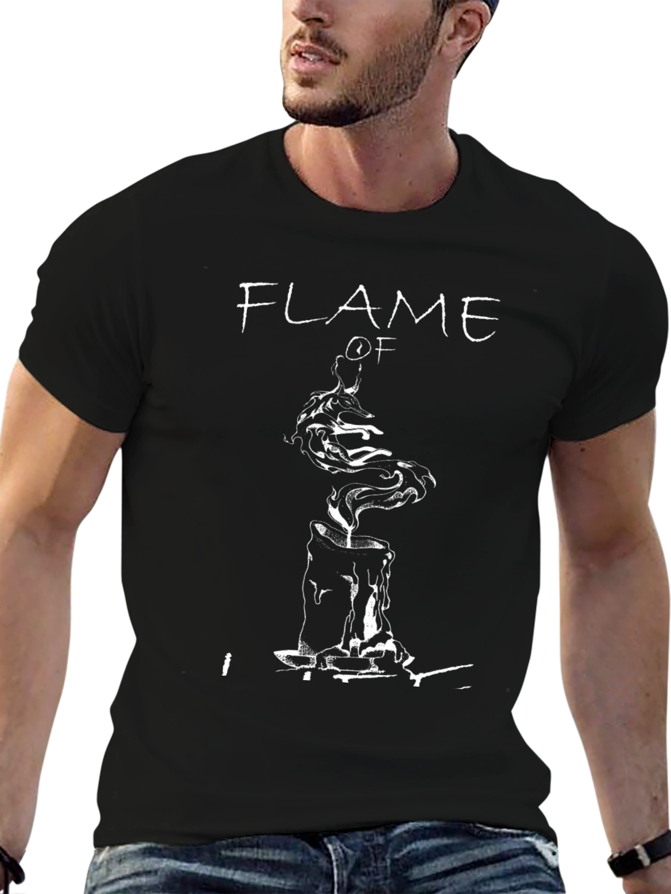 Flame Of T-Shirt - Black Graphic Tee