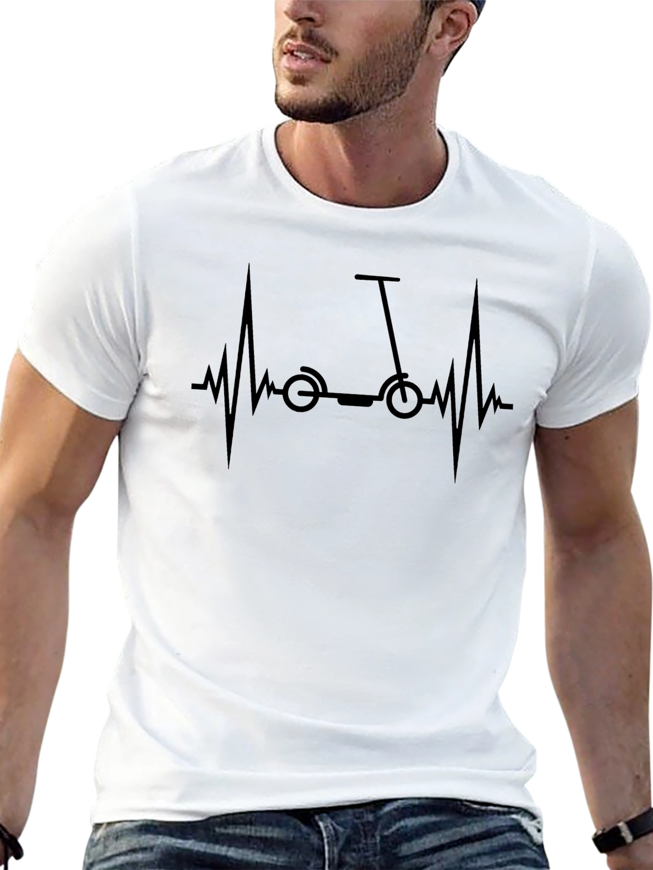 Scooter Heartbeat T-Shirt - Ride On!