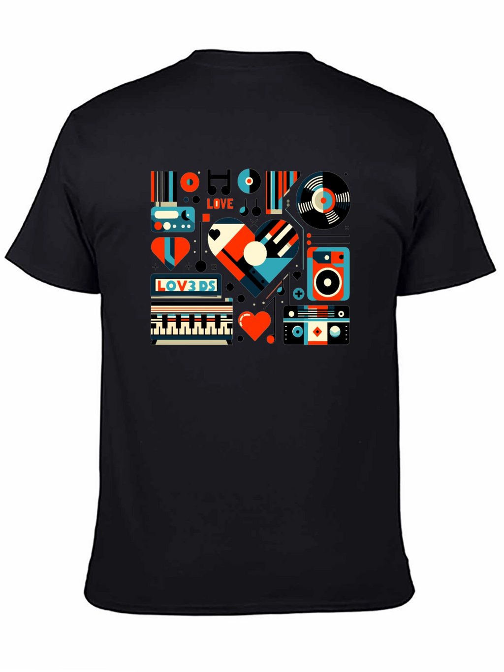 Retro Music Lover Graphic Tee