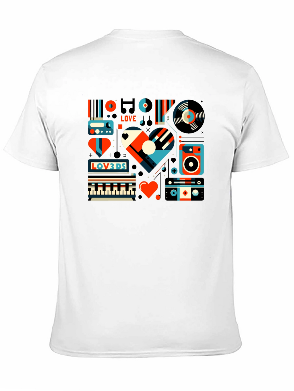 Retro Music Lover Graphic Tee