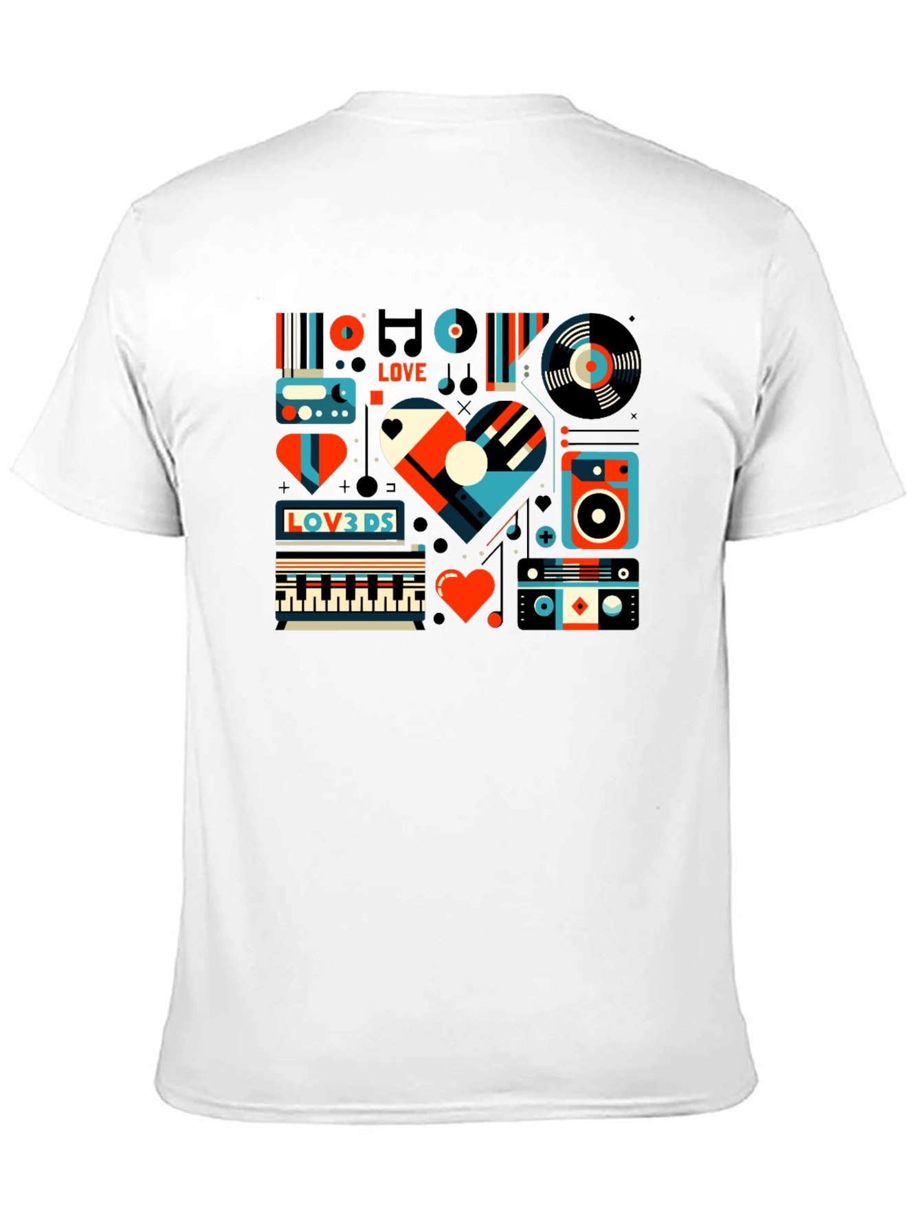Retro Music Lover Graphic Tee
