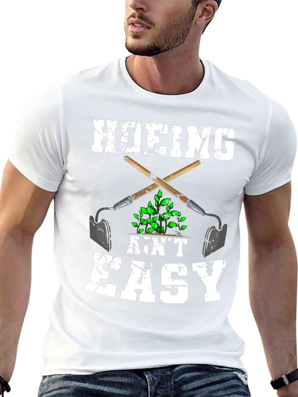 Hoeing Aint Easy Graphic T-Shirt