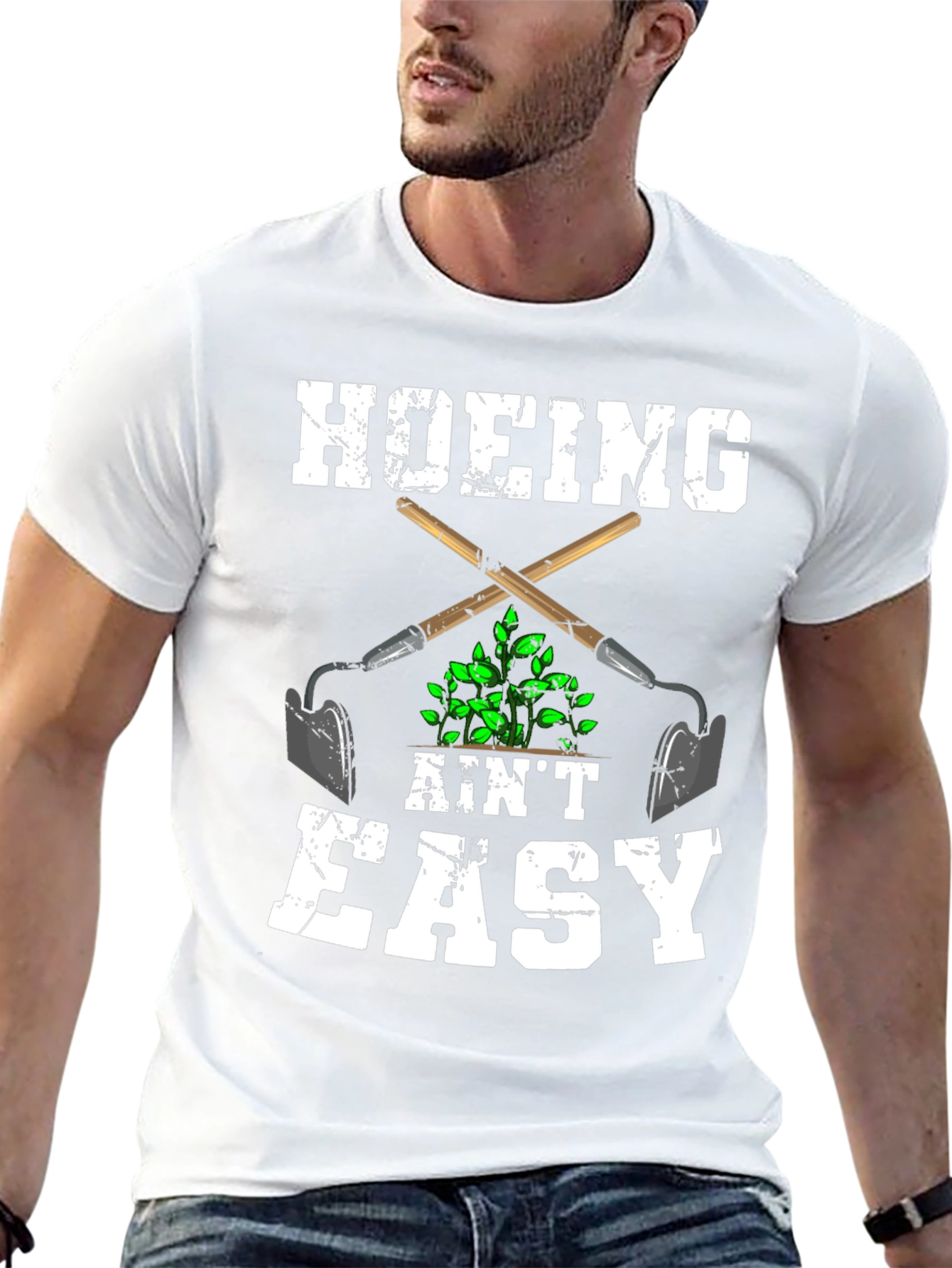 Hoeing Aint Easy Graphic T-Shirt
