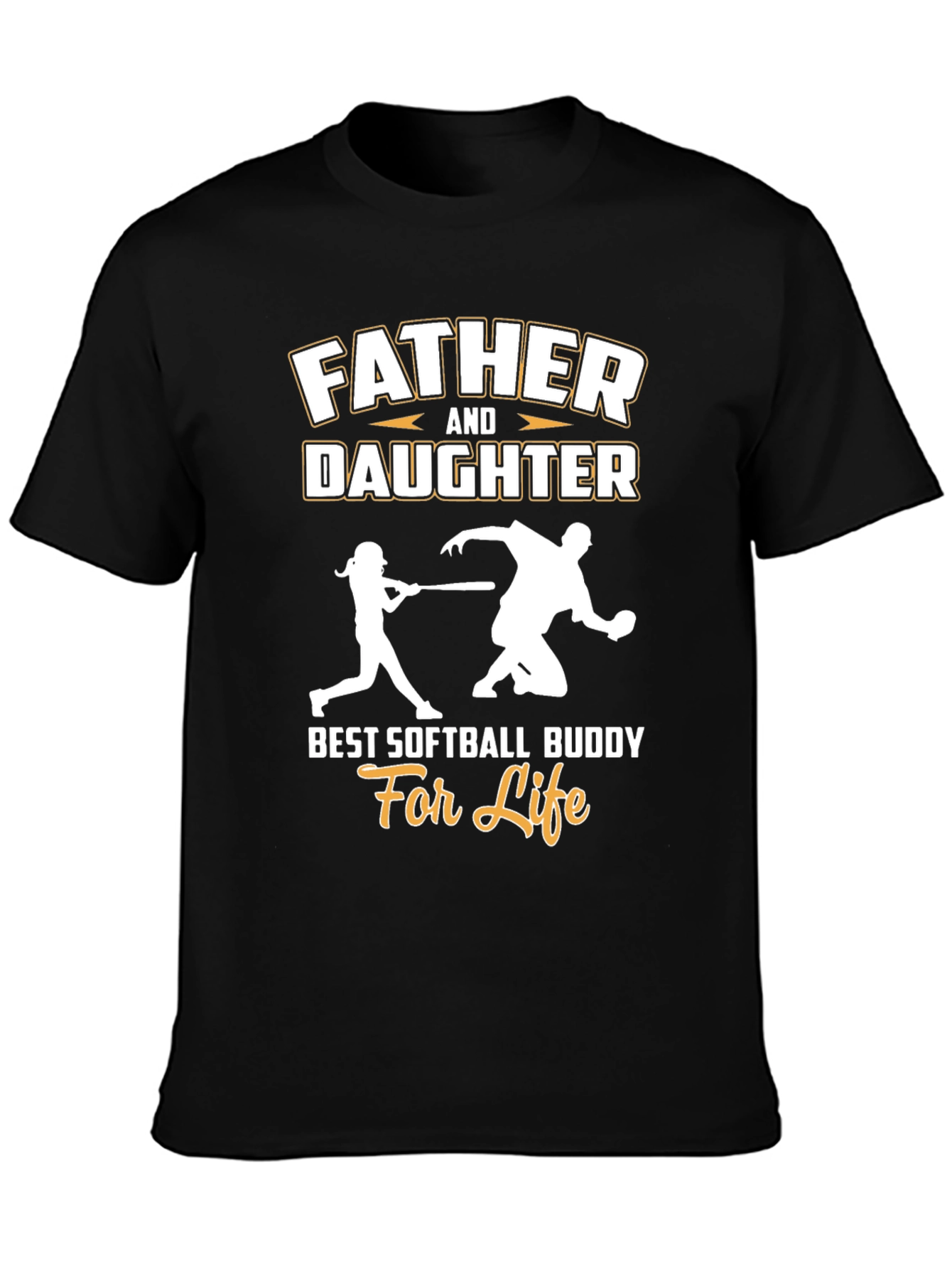 Father and Daughter Softball T-Shirt