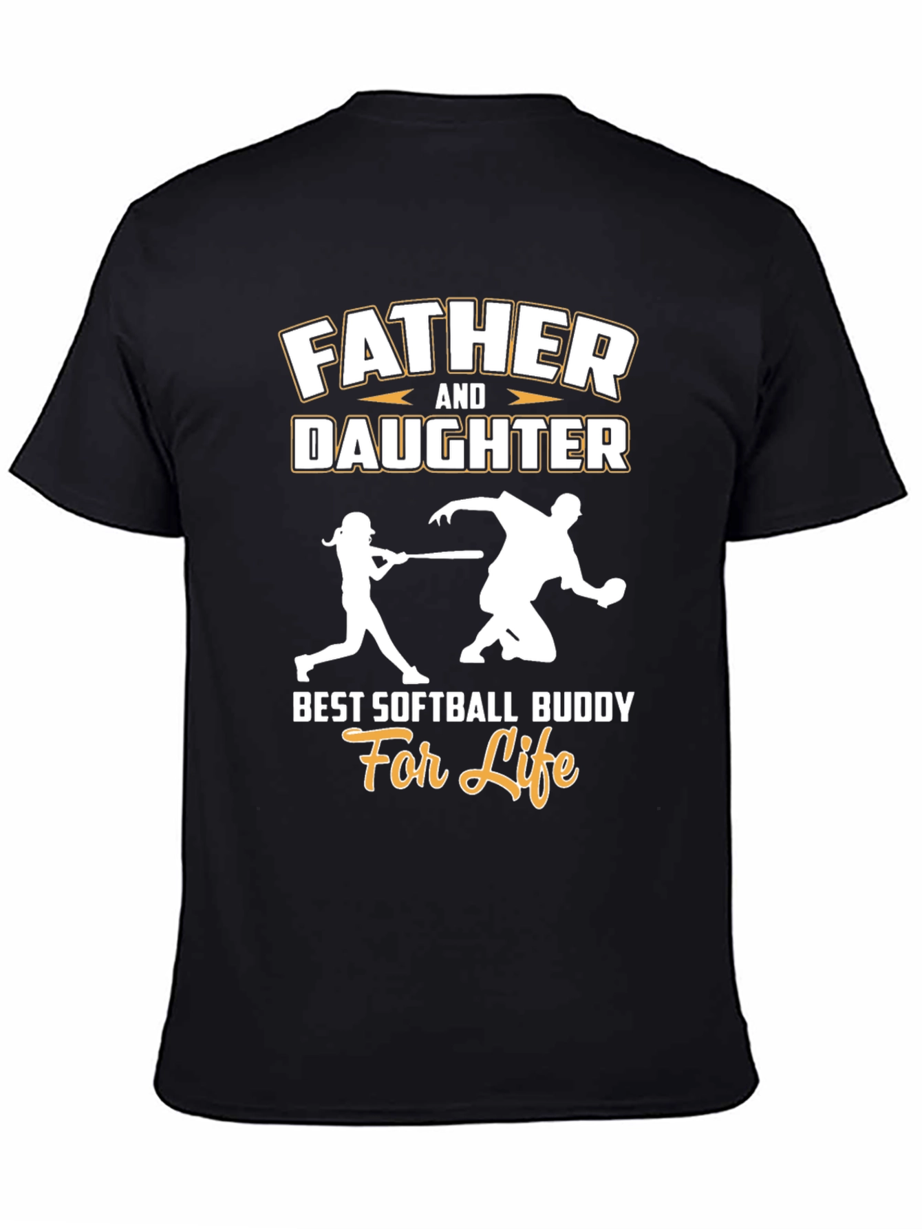 Father and Daughter Softball T-Shirt