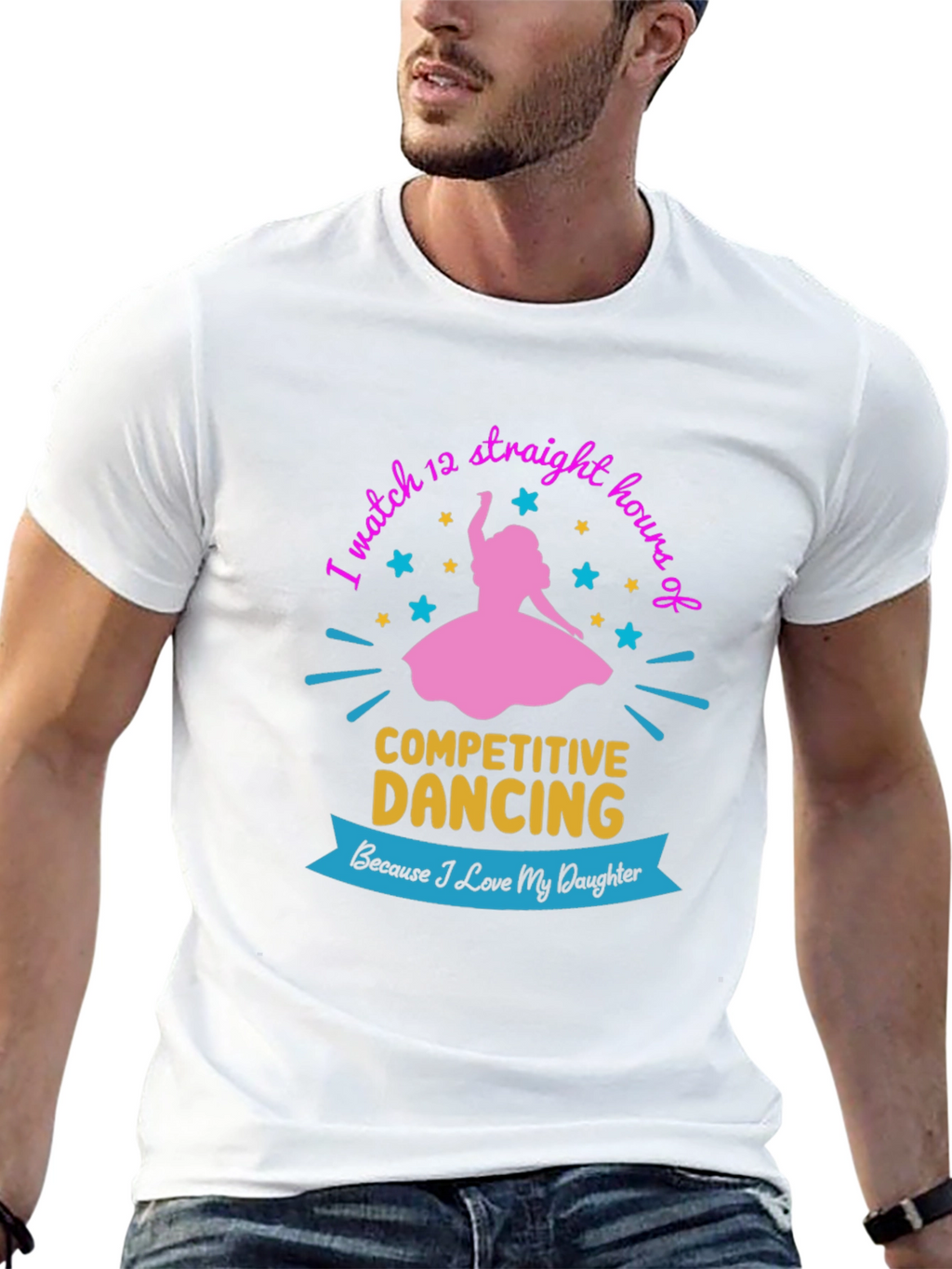 Competitive Dancing Fan T-Shirt: Love My Daughter