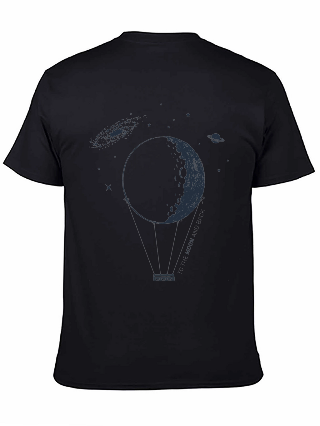 Moon Balloon Graphic Tee - Space Lovers T-Shirt