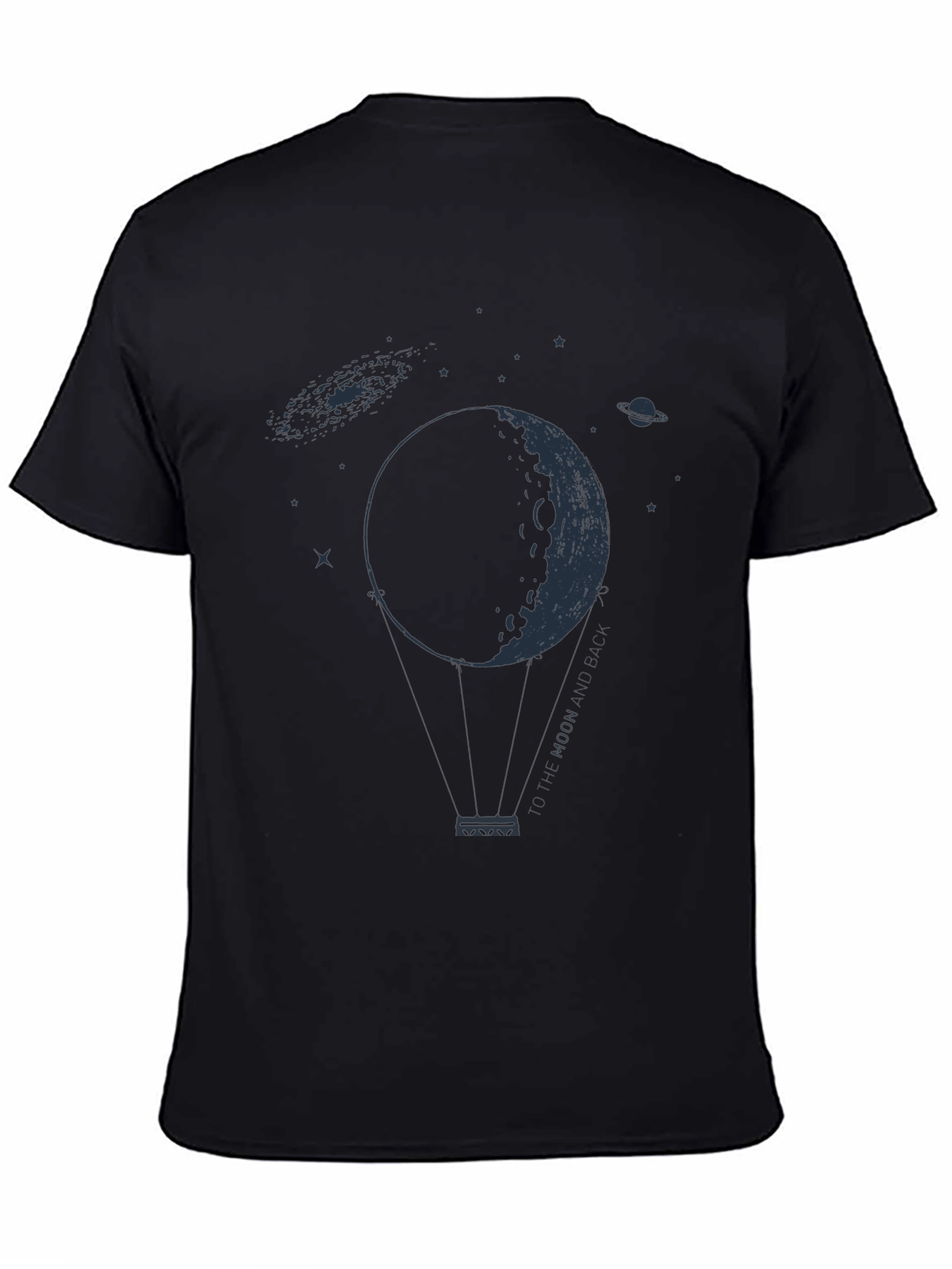 Moon Balloon Graphic Tee - Space Lovers T-Shirt