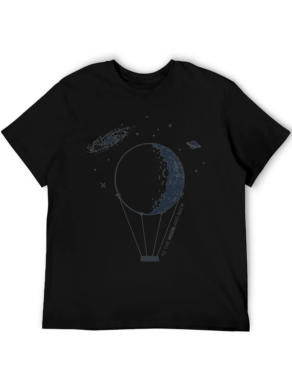 Moon Balloon Graphic Tee - Space Lovers T-Shirt
