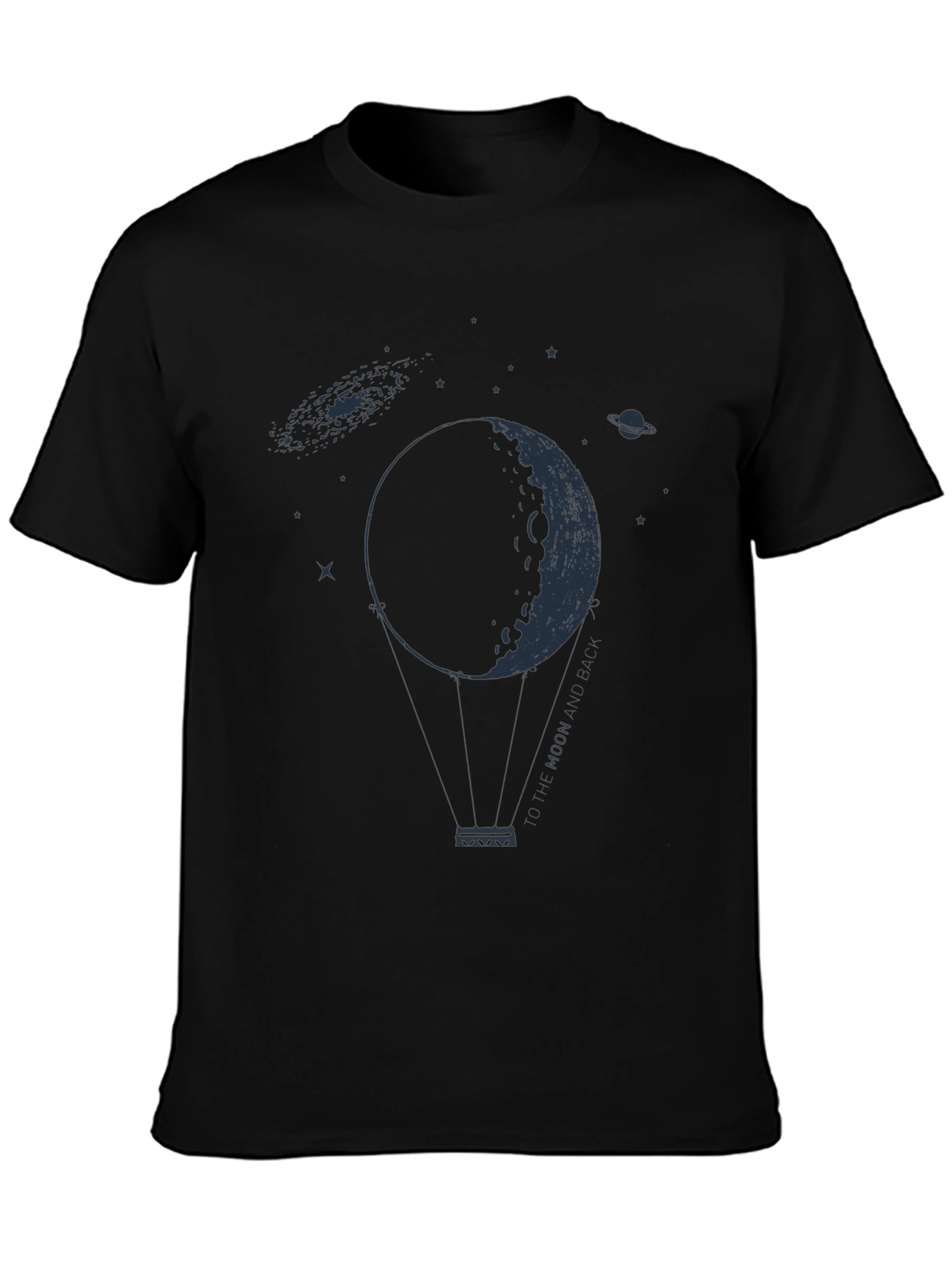 Moon Balloon Graphic Tee - Space Lovers T-Shirt