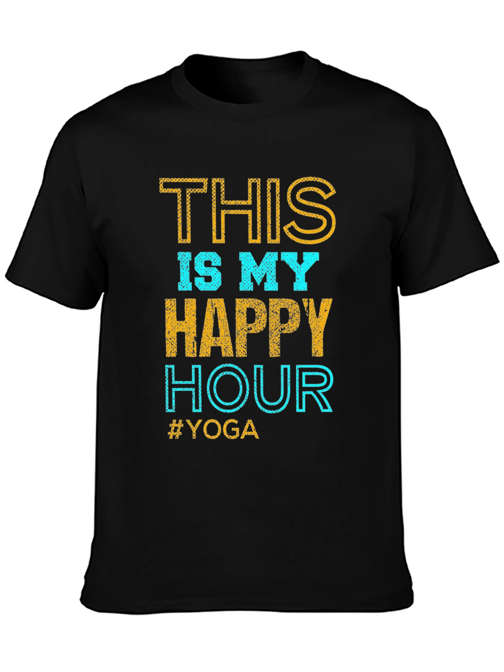 Yoga Happy Hour Graphic Tee - Relax in Style