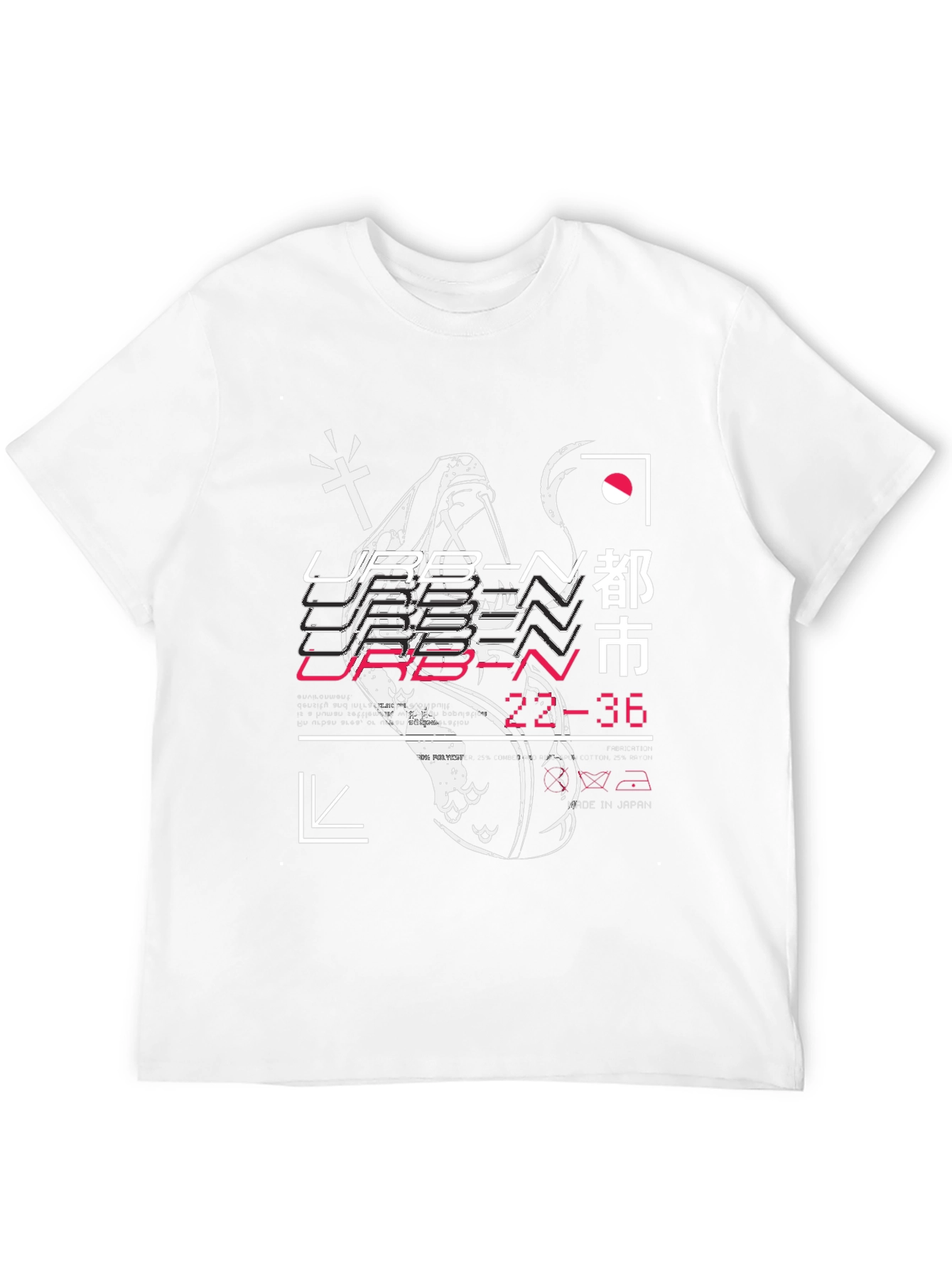Urban Graphic Print T-Shirt - Black