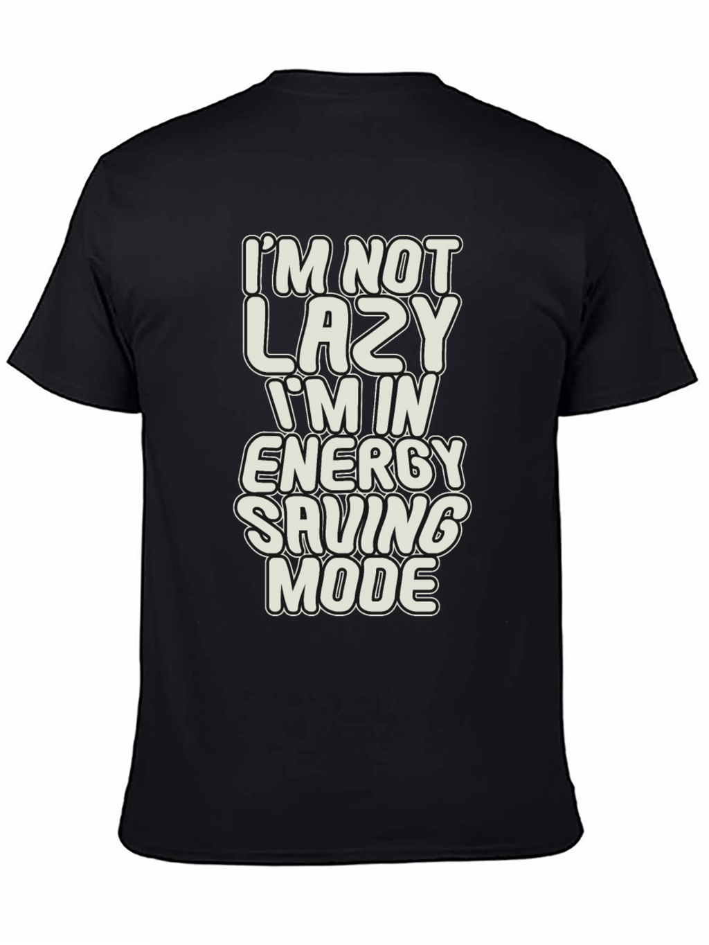 Funny Lazy Energy Saving Mode Graphic T-Shirt