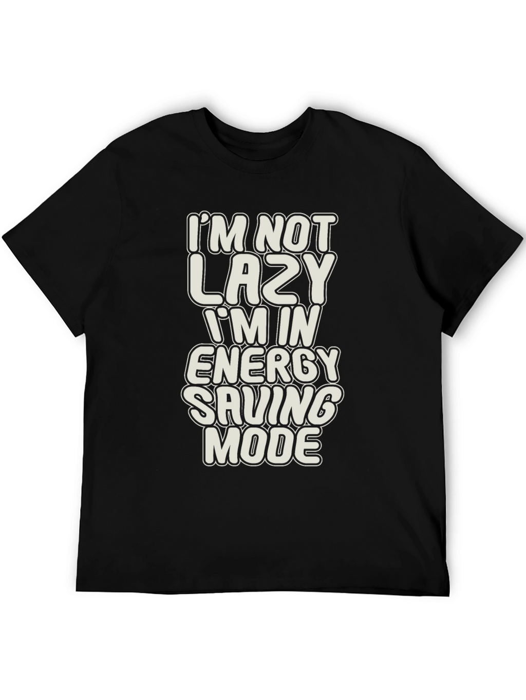 Funny Lazy Energy Saving Mode Graphic T-Shirt