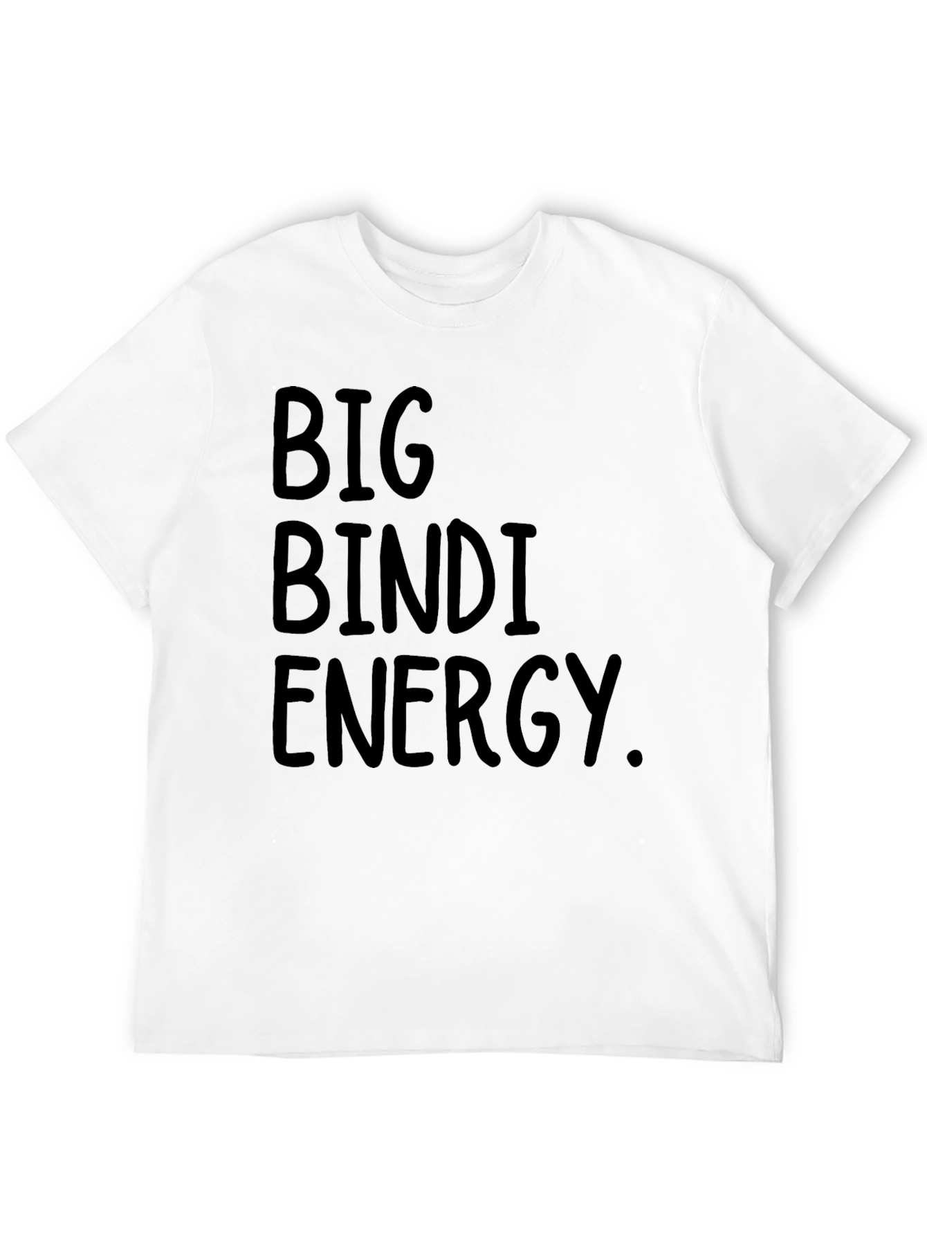 Big Bindi Energy T-Shirt - Black Crew Neck Tee