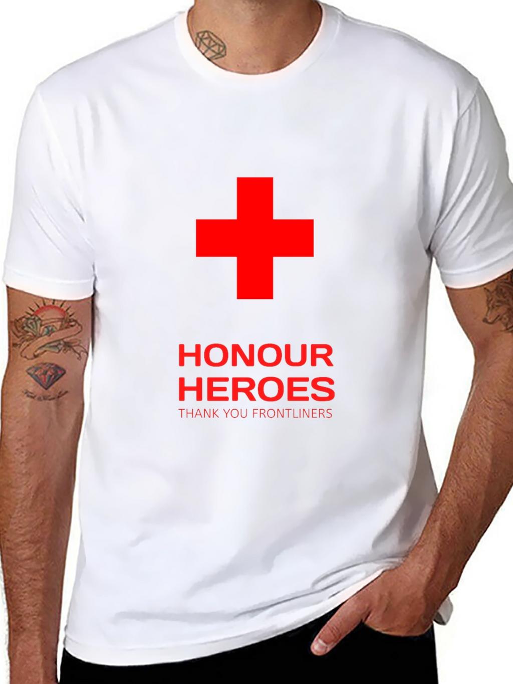 Honour Heroes Frontliners T-Shirt - Black