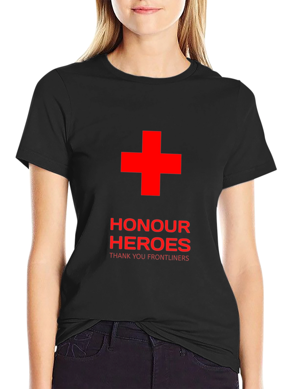 Honour Heroes Frontliners T-Shirt - Black