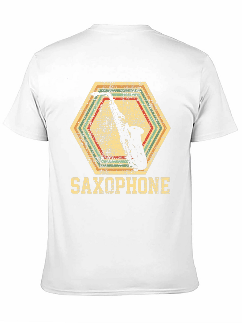 Saxophone Graphic Tee - Retro Music Lover T-Shirt
