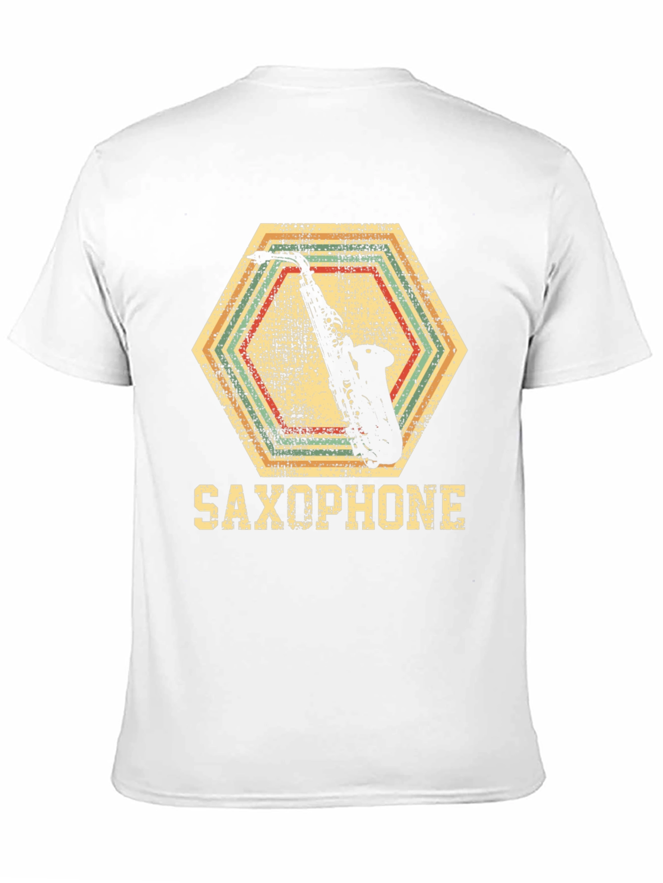 Saxophone Graphic Tee - Retro Music Lover T-Shirt