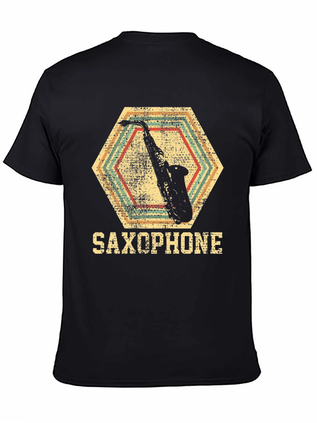 Saxophone Graphic Tee - Retro Music Lover T-Shirt