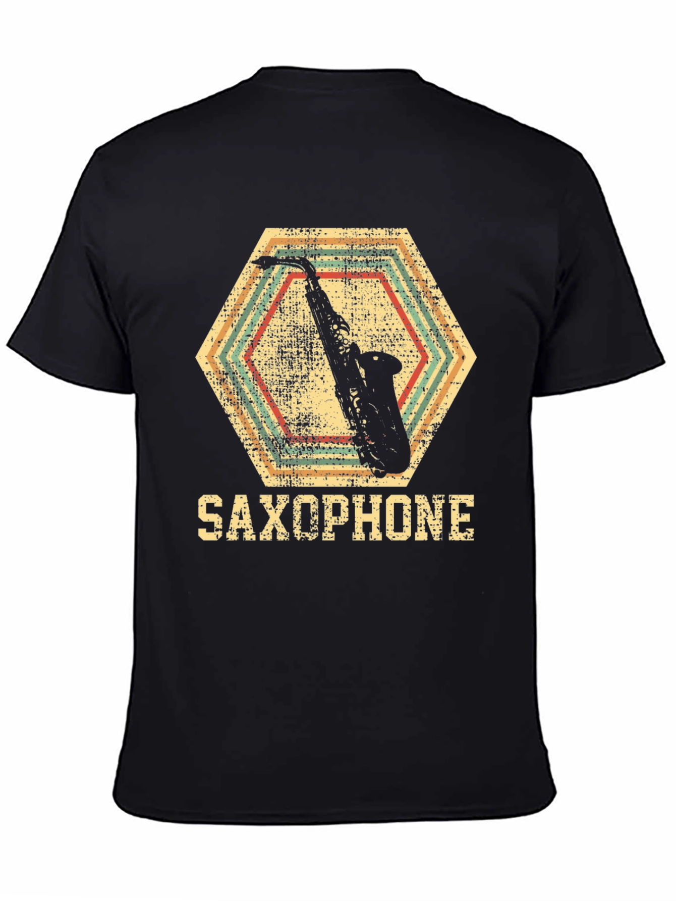 Saxophone Graphic Tee - Retro Music Lover T-Shirt