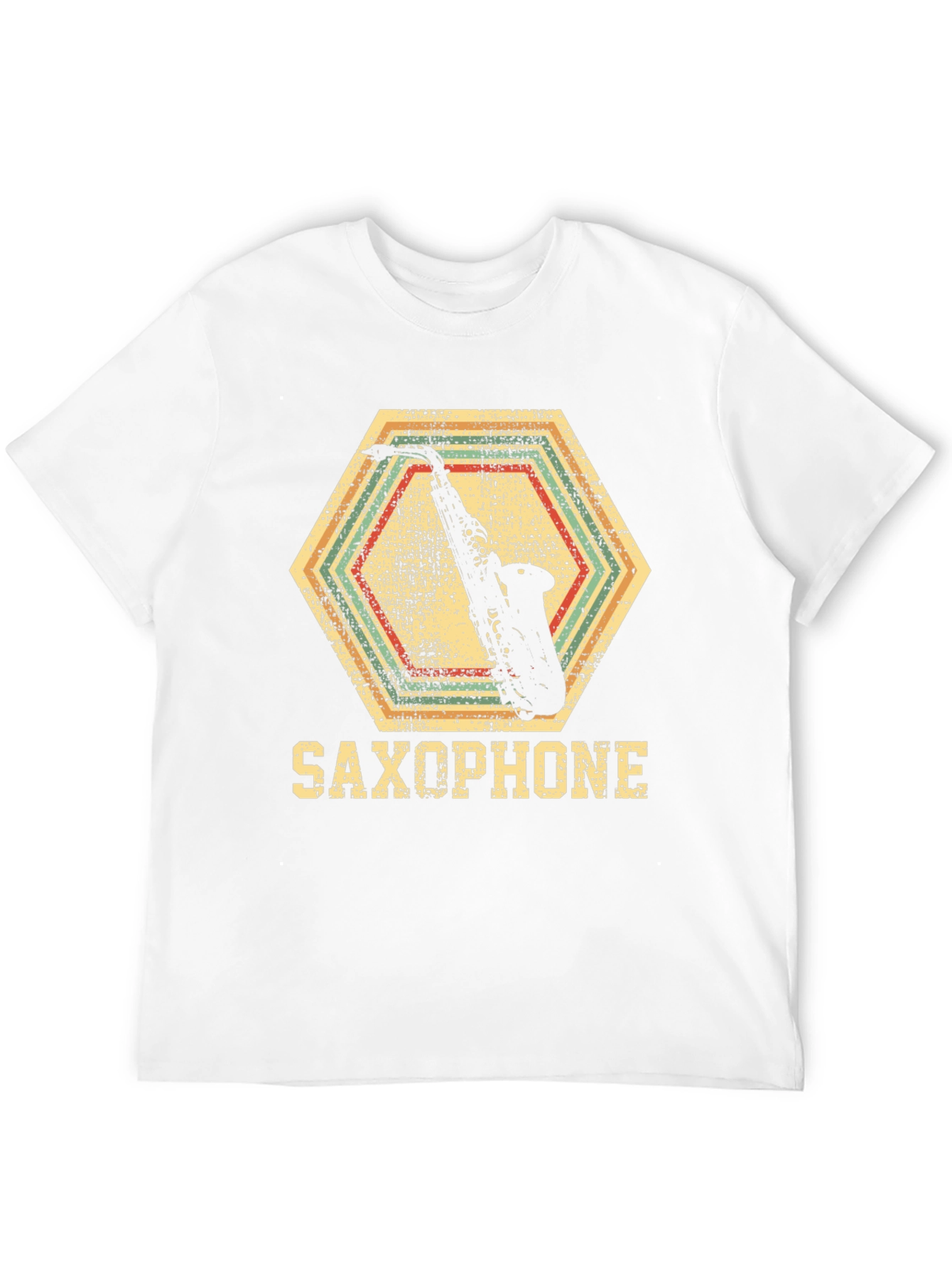 Saxophone Graphic Tee - Retro Music Lover T-Shirt