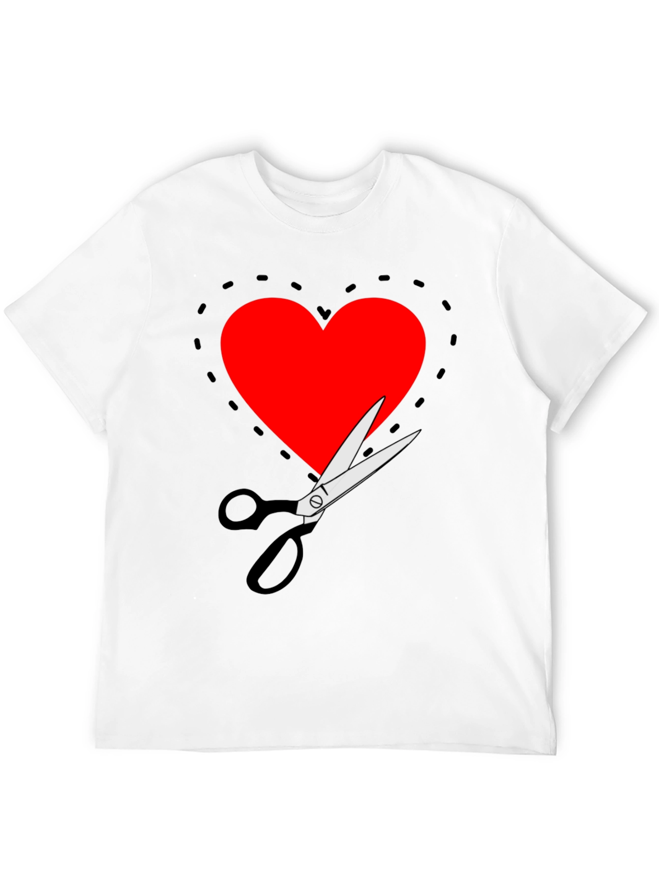 Cut Out Heart Graphic Tee