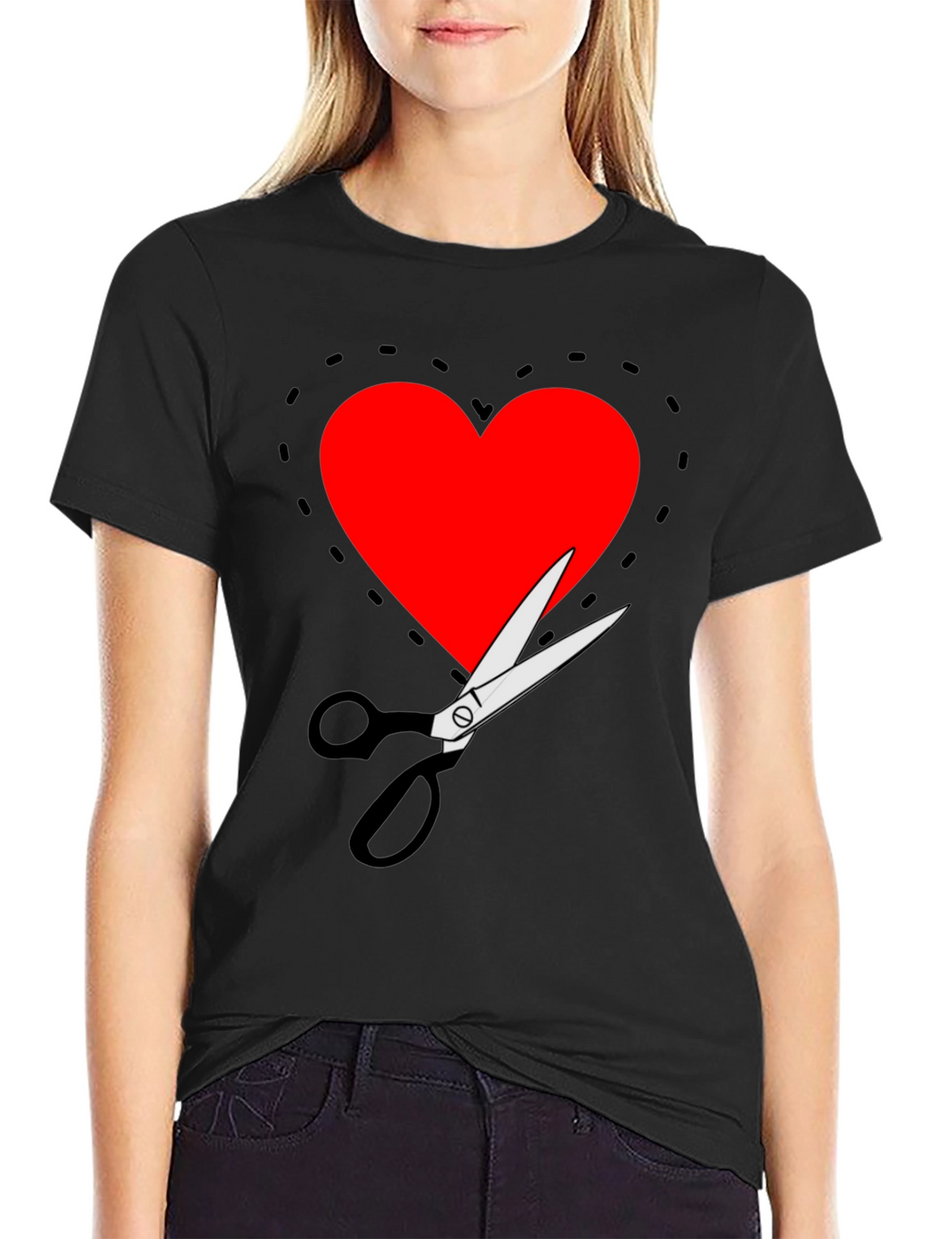 Cut Out Heart Graphic Tee