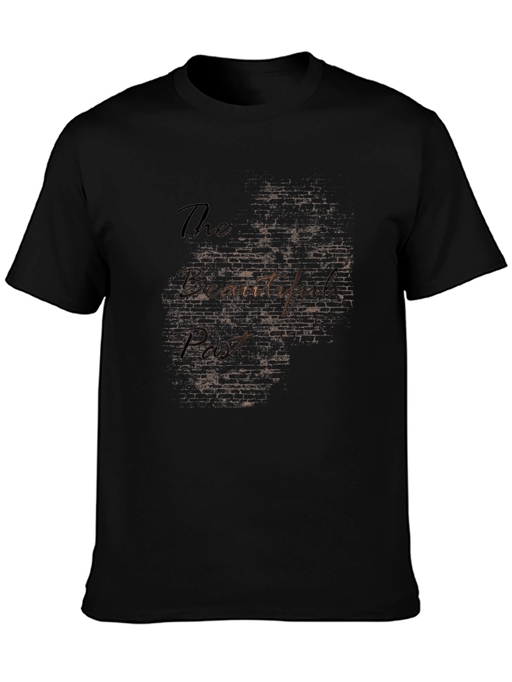 The Beautiful Past Mens Black Graphic T-Shirt