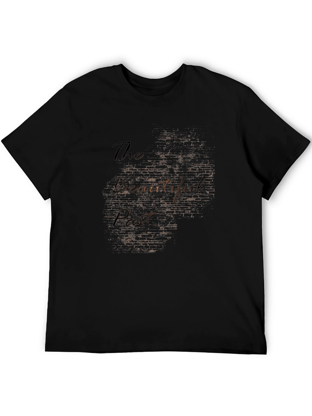 The Beautiful Past Mens Black Graphic T-Shirt