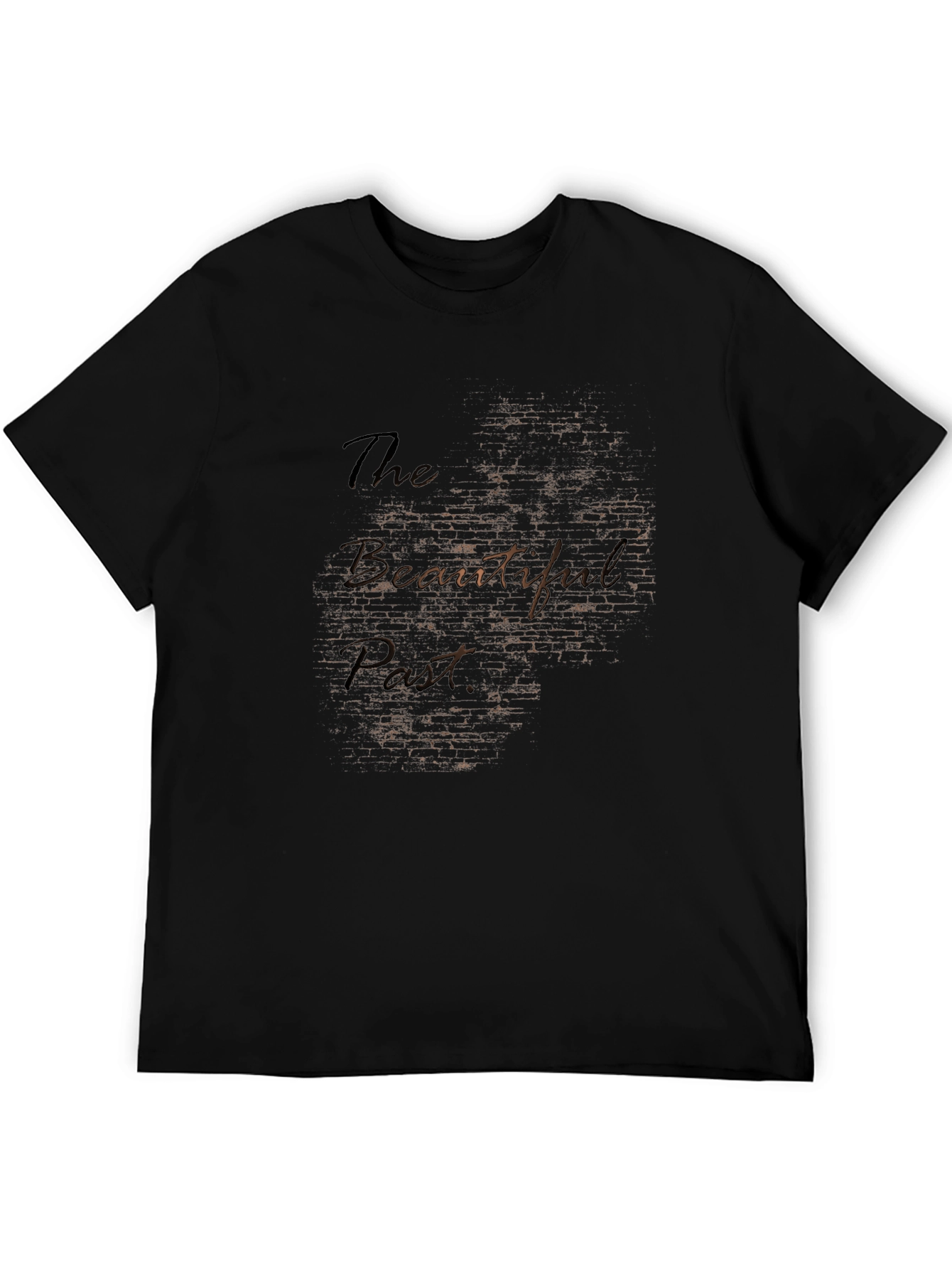 The Beautiful Past Mens Black Graphic T-Shirt