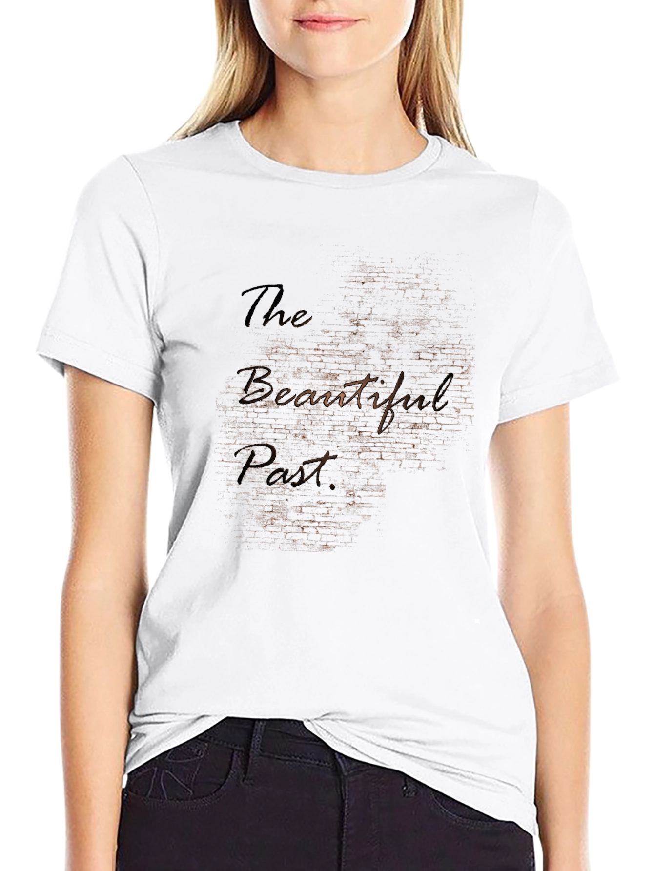 The Beautiful Past Mens Black Graphic T-Shirt