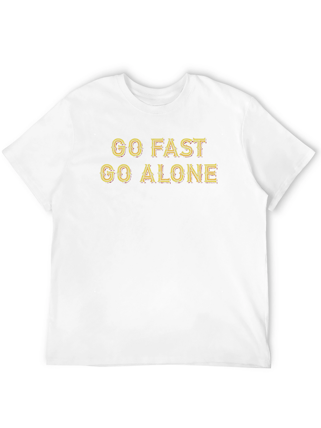 Go Fast Go Alone Graphic Tee - Black