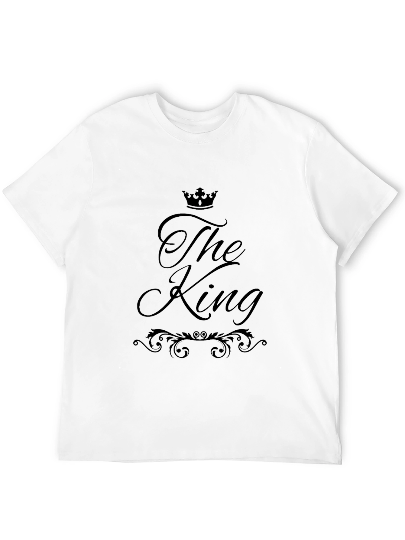 The King Black Graphic T-Shirt for Men