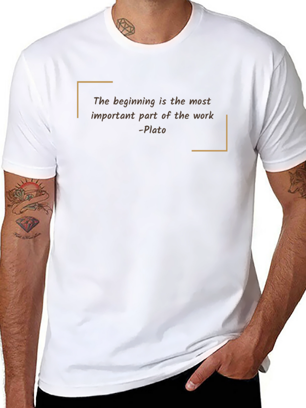 Philosophical T-Shirt: Plato Quote Tee