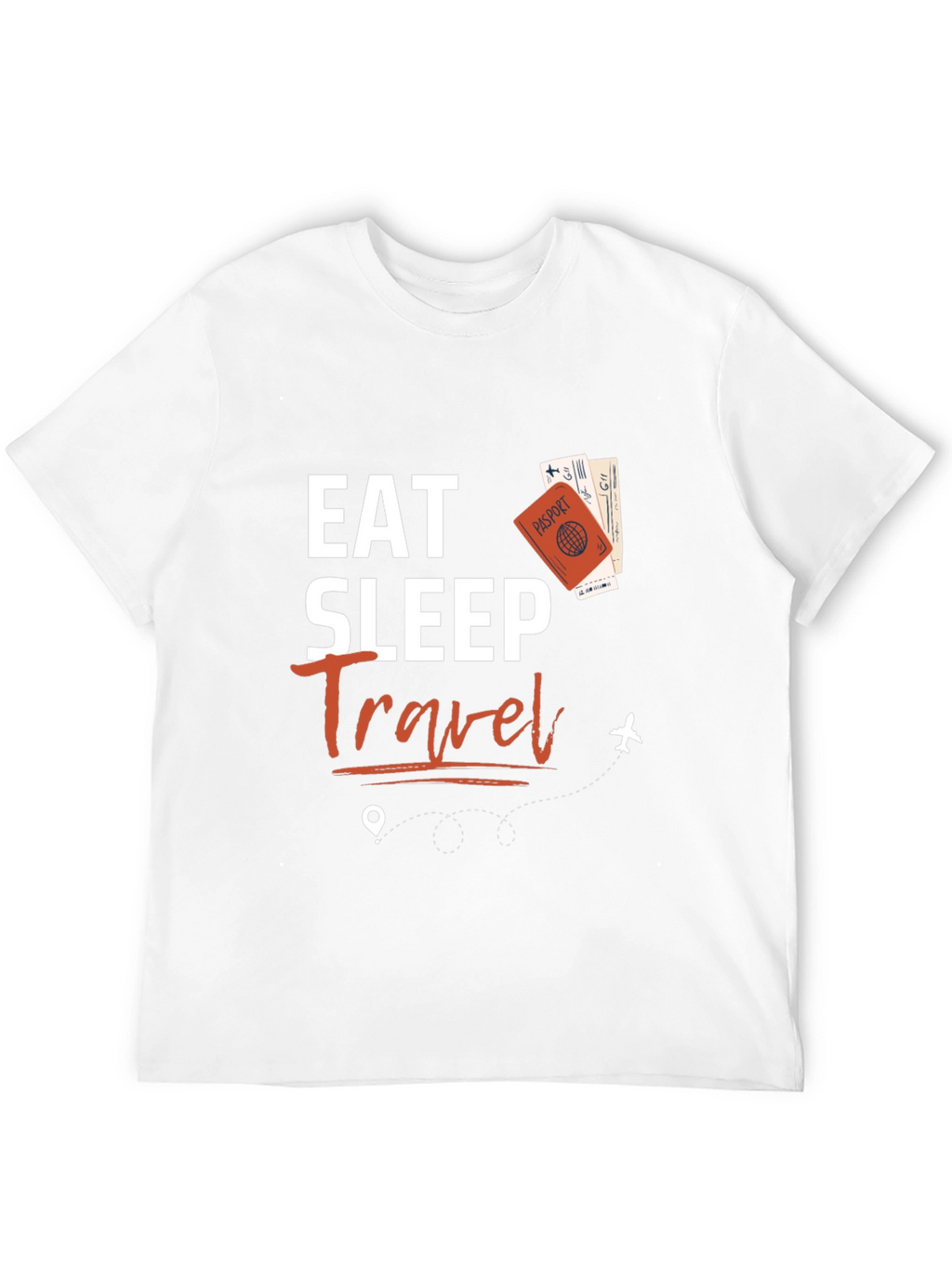 Eat Sleep Travel Black Graphic Tee