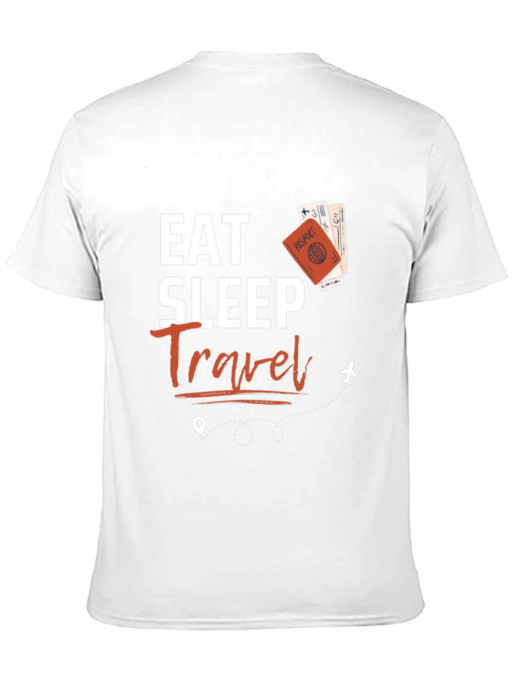 Eat Sleep Travel Black Graphic Tee