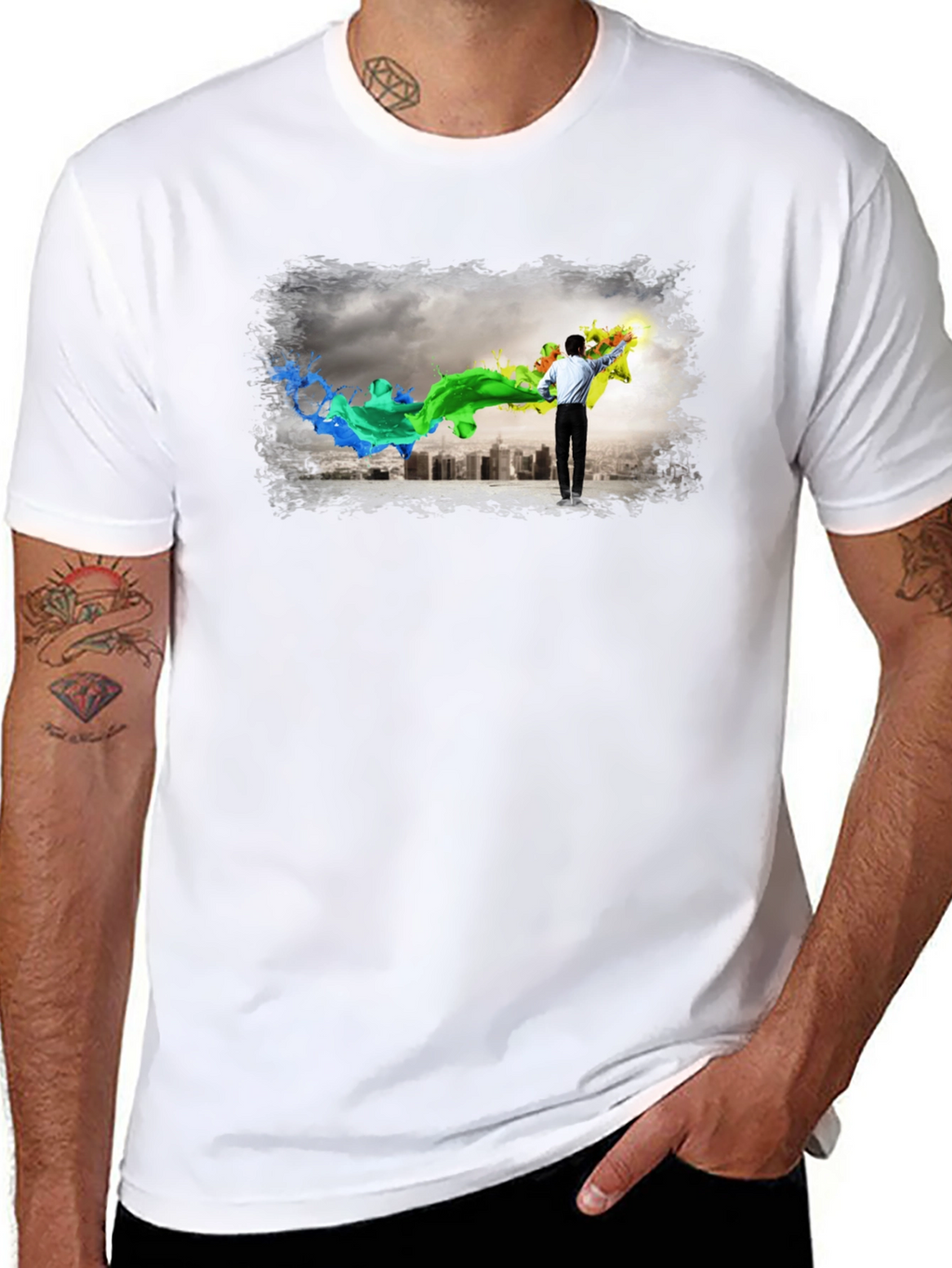 Artistic Cityscape T-Shirt