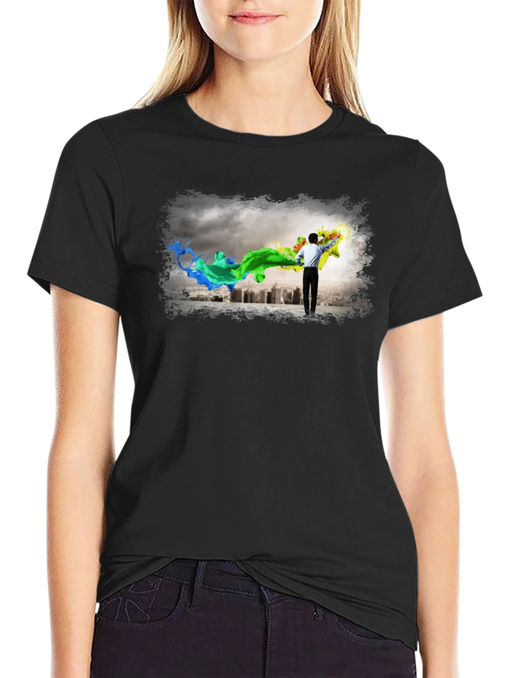 Artistic Cityscape T-Shirt