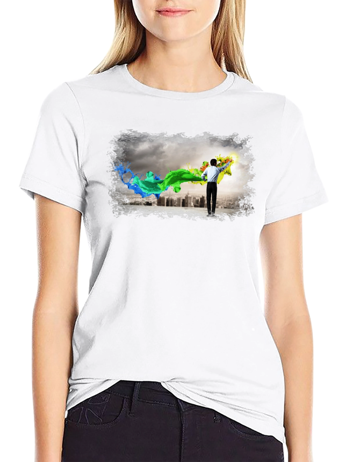 Artistic Cityscape T-Shirt