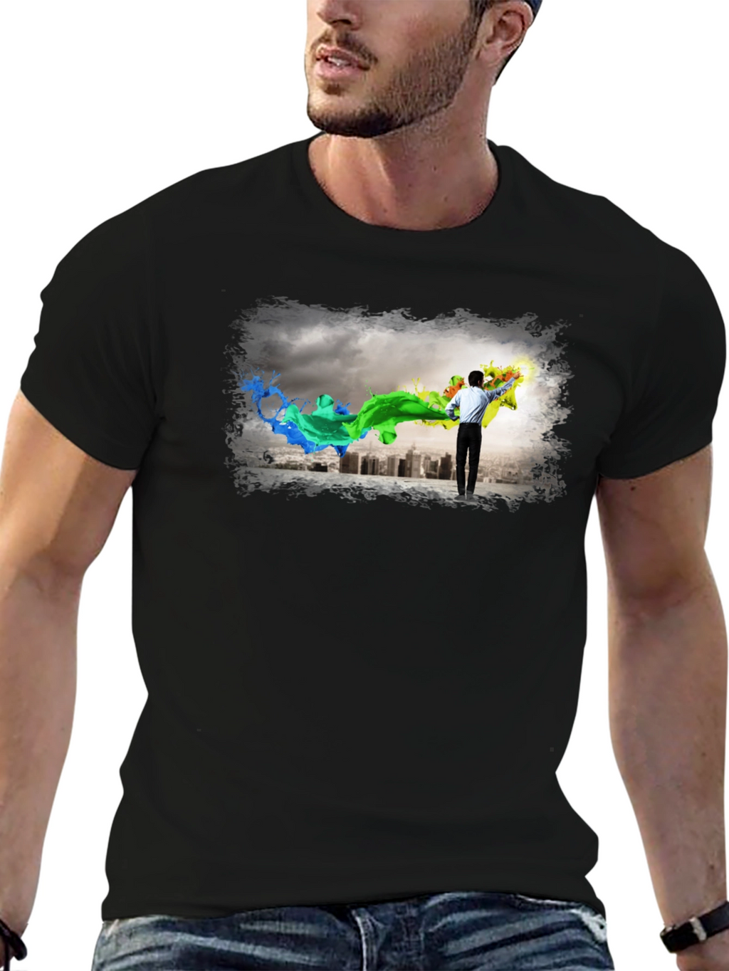 Artistic Cityscape T-Shirt