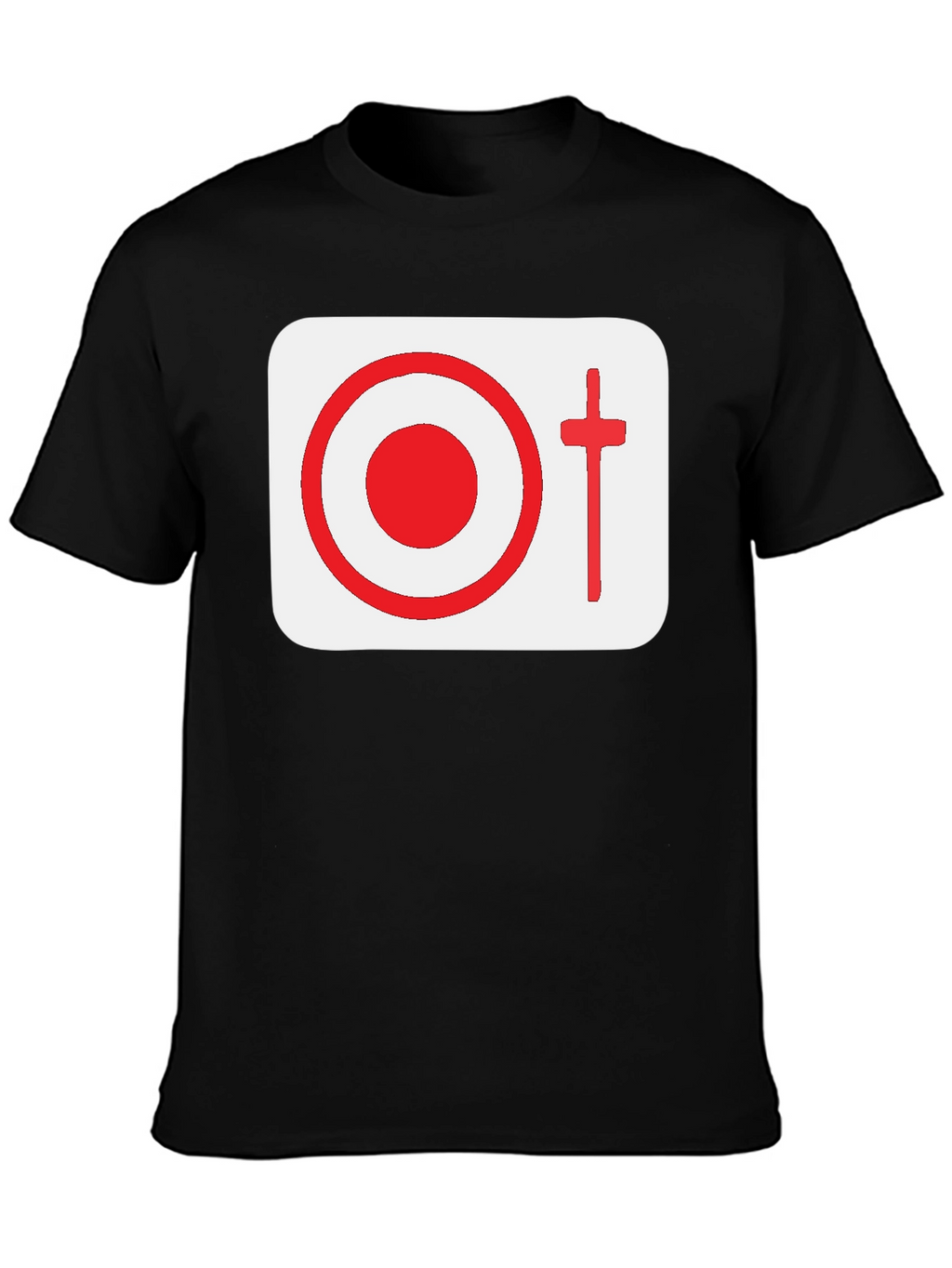 Graphic Tee: Target & Cross Design